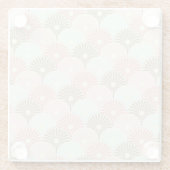 Japans patroon glazen onderzetter (Achterkant)