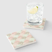 Japans  patroon stenen onderzetter (Zijkant)