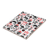 Japans patroon tegeltje (Zijkant)