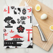 Japans patroon theedoek (Quarter Fold)