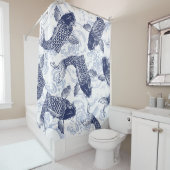 JAPANS PATTERN FISH IN WATER Shower Curtain Douchegordijn (In situ)