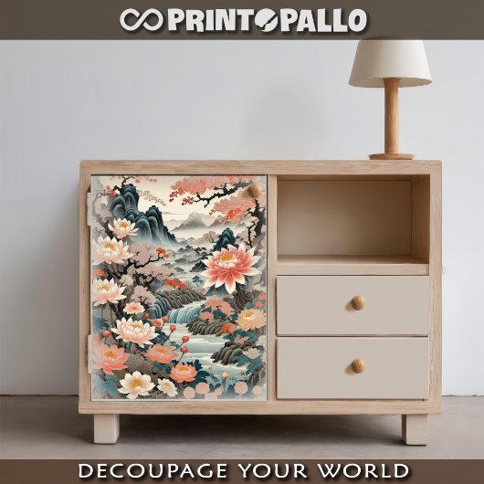 Japans perkament floreal fantasie tissuepapier