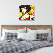 Japans Pop #4 Canvas Afdruk (Insitu (Slaapkamer))
