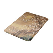 Japans pruim bloeit in maanlicht badmat (Gekanteld)