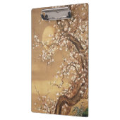 Japans  pruim bloeit in maanlicht klembord (Links)