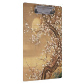 Japans  pruim bloeit in maanlicht klembord (Rechts)