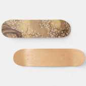 Japans pruim bloeit in maanlicht skateboard (Horizontaal)