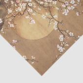 Japans pruim bloeit in maanlicht tissuepapier (Detail)