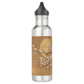 Japans pruim bloeit in maanlicht waterfles (Links)