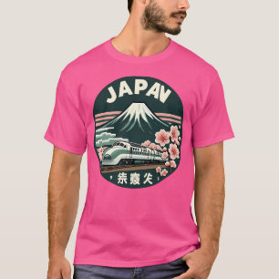Japans reisontwerp met Fuji Sakura SH T-shirt