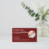 Japans restaurant Cuisine Sushi Visitekaartje (Staand voorkant)