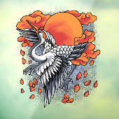 Japans restaurant Restaurant Front van Cranes Illu Raamsticker (Vel 3)