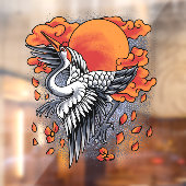 Japans restaurant Restaurant Front van Cranes Illu Raamsticker (Vel 2)