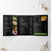 Japans restaurant, Sushi Menu Tri-Fold Flyer (Binnen)