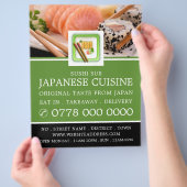 Japans Restaurant, Sushi Reclame Flyer (Hand)