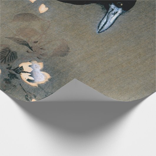 Japans-rij en Blossom Woodblock Druk Cadeaupapier (Hoek)