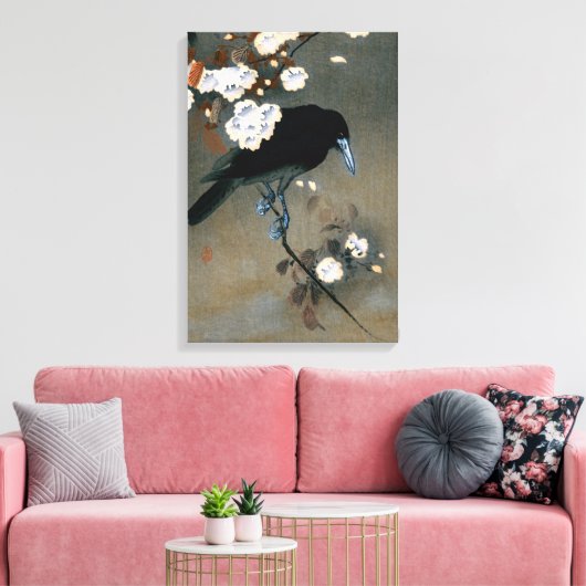 Japans-rij en Blossom Woodblock Druk Canvas Afdruk (Insitu (Woonkamer))