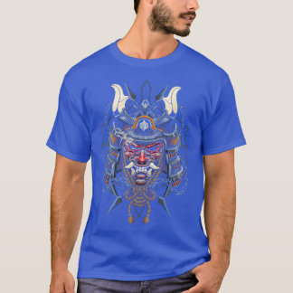 Japans Rode Samurai Oni Masker Ogre Samurai japan T-shirt