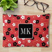Japans Rood Sakura Blossom Monogram Initialen Etui
