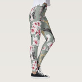  Japans roze Cherry Blossom Pattern Leggings (Rechts)