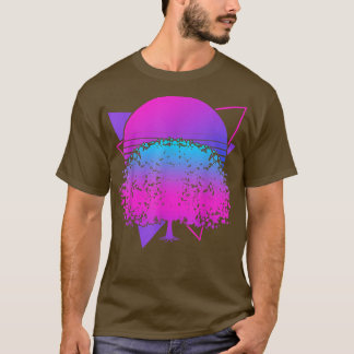 Japans roze ventilator Sakura 90s Art Vaporwave Ch T-shirt