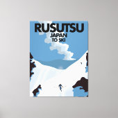 Japans Rusutsu skiprint Canvas Afdruk (Voorkant)