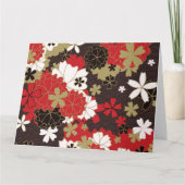 Japans Sakura Art Elegant Floral Pattern Kaart (Voorkant)