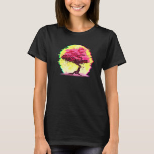 Japans Sakura Cherry Blossom Vaporwave Japan T-shirt