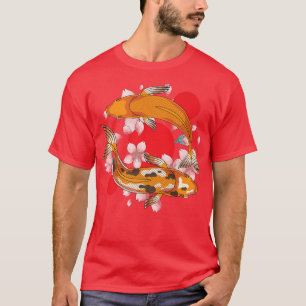 Japans Sakura Taisho Sanke Koi Cherry Blossom Ko T-shirt