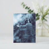 Japans SAMURAI Abstract krijger mystieke kunst Briefkaart (Staand voorkant)