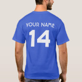 Japans Samurai Blauw football shirt (Achterkant)