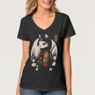 Japans Samurai Cat Tattoo, Ninja Cat T-shirt