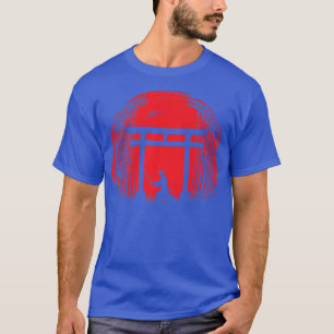 Japans Samurai Fighter Silhouette Warrior Japan T-shirt