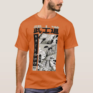 Japans Samurai met Kanji Cool Japan Manga Kata T-shirt
