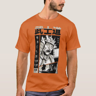 Japans Samurai met Kanji Manga Japan Warrior K T-shirt