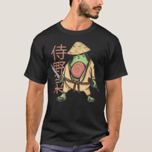 Japans Samurai Ninja Avocado Kawaii Tattoo Graph T-shirt