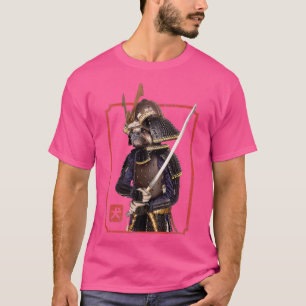Japans Samurai Ninja Pug Hondenliefhebber Kawaii T T-shirt