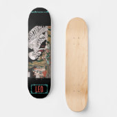 Japans Samurai Skeleton - Aangepast skateboard (Voorkant)
