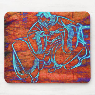 Japans Samurai Szwaarsman Fine Art Mousepad Muismat