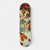 Japans Samurai vecht aap Skateboard (Voorkant)
