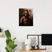 Japans Samurai Warrior Art Print Poster (Thuiskantoor)