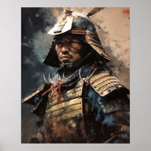 Japans Samurai Warrior Art Print Poster