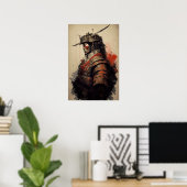  Japans Samurai Warrior Art Print Poster (Thuiskantoor)