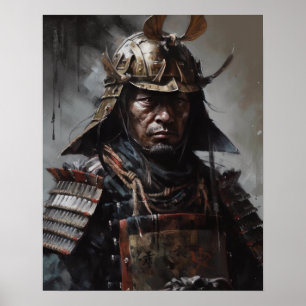 Japans Samurai Warrior Art Print Poster