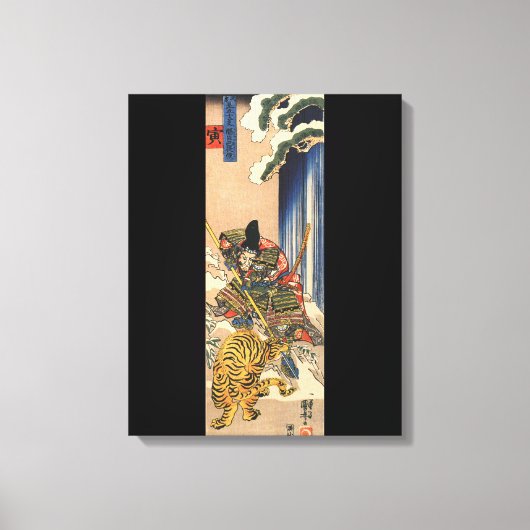  Japans Samurai Warrior Canvas Afdruk (Voorkant)