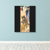  Japans Samurai Warrior Canvas Afdruk (Insitu (Houten vloer))