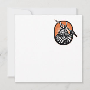 Japans Samurai Warrior Sword Retro