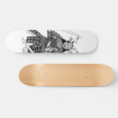 Japans Samurai Warrior Tattoo Design Skateboard (Horizontaal)