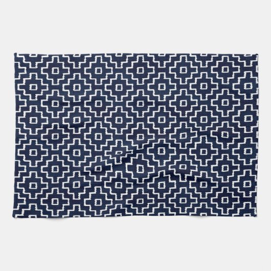 Japans Sashiko getextureerd patroon | Traditioneel Theedoek (Horizontaal)