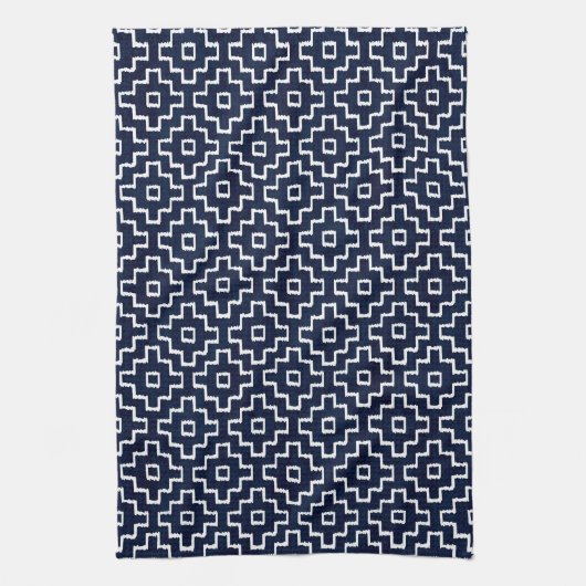 Japans Sashiko getextureerd patroon | Traditioneel Theedoek (Verticaal)